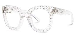 Kahle Clear Cat eye Glasses1