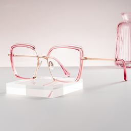 Cordaro Square Pink Glasses0