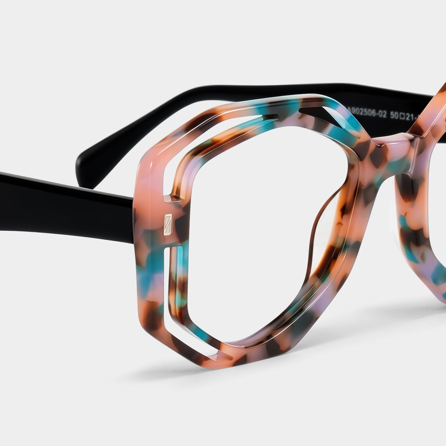 Bobbie Geometric Pink-Tortoise Eyeglasses & Frames4