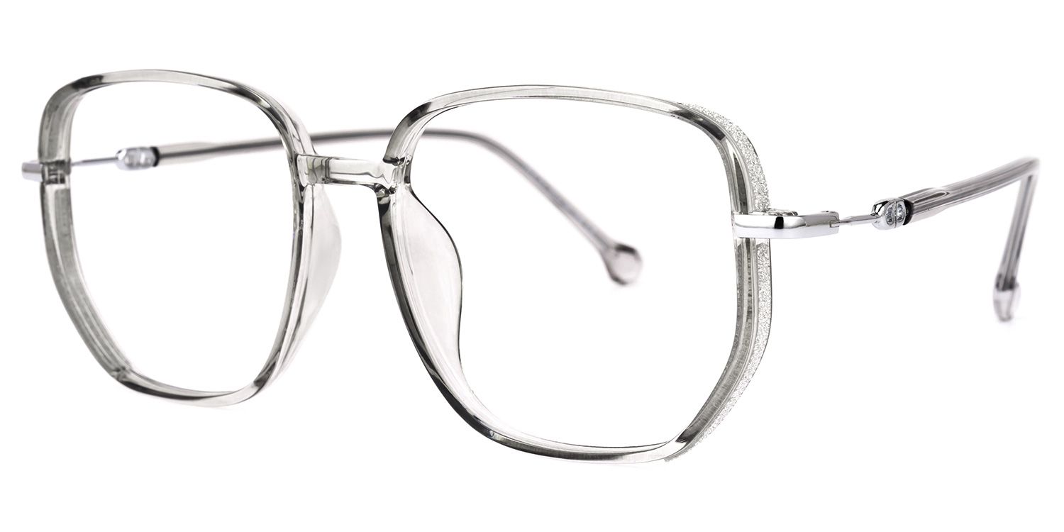 Joana Geometric Gray Glasses1