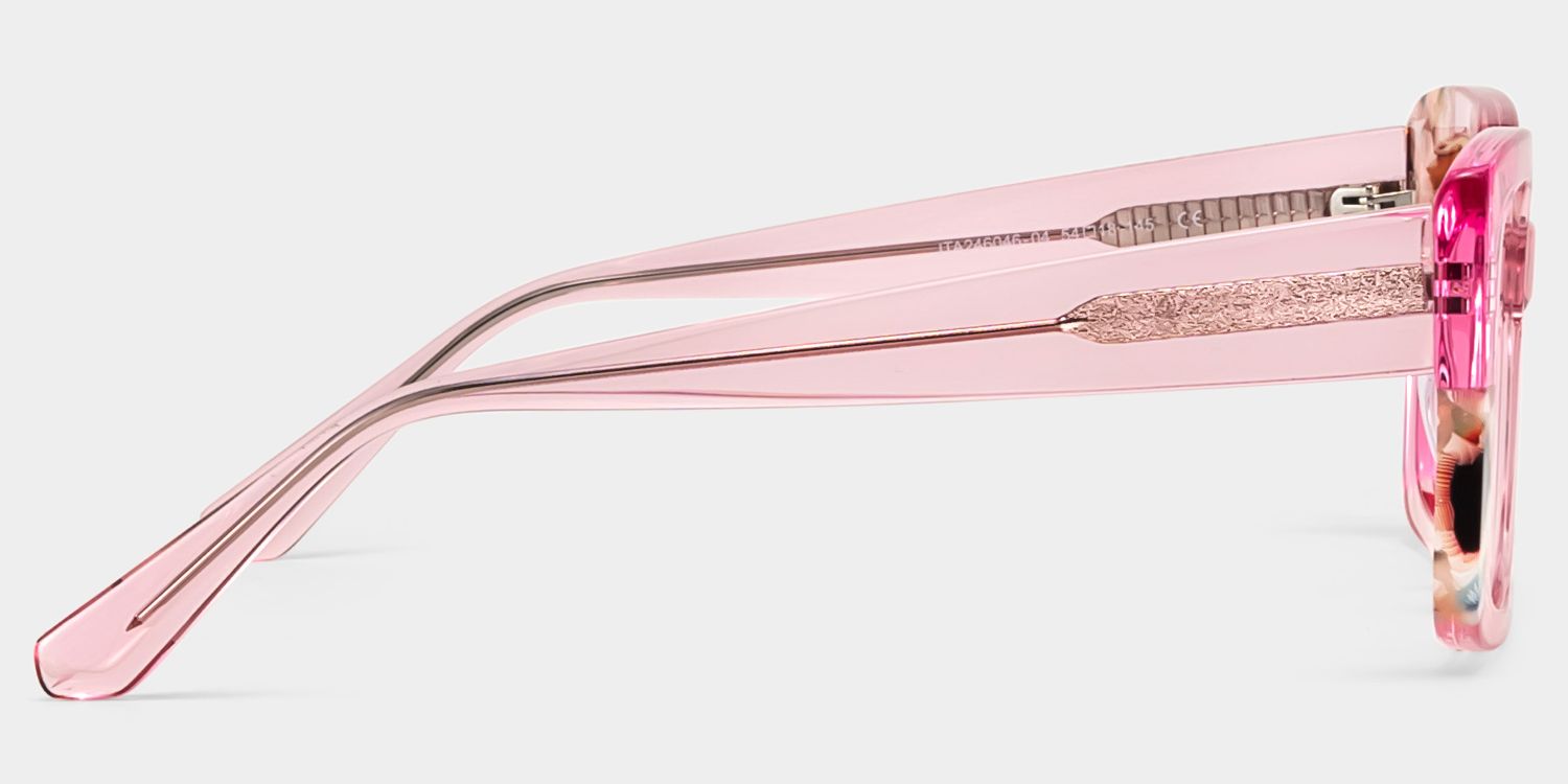 Palma Acetate Pink Frame Sunglasses | ZEELOOL UK3