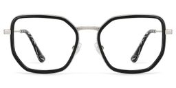Levi Black Geometric Glasses1