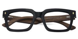 Rangel Rectangle Black Glasses2
