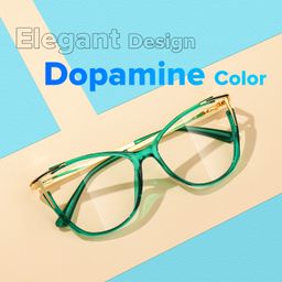 Yomary Cateye Green Glasses5