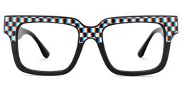 Chrissie Square Black Glasses1