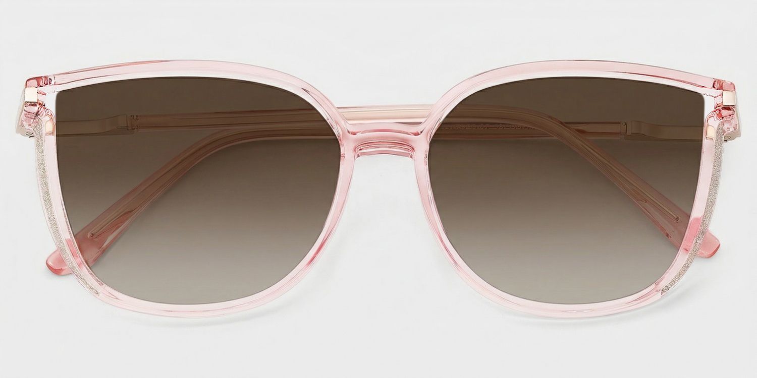 Rodz Light Pink Square Frame Glasses | Zeelool1