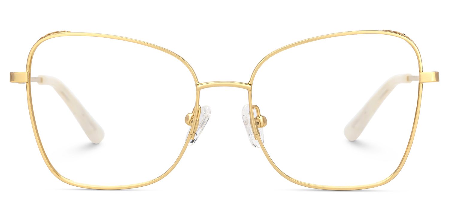 Butterfly Gold Glasses With Gillter on the Sides1