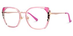 Murcia Pink Square Glasses2