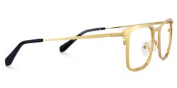 Chaney Rectangle Gold Glasses4