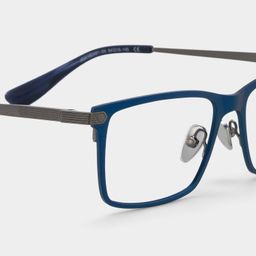 Alexander Rectangle Blue Glasses5