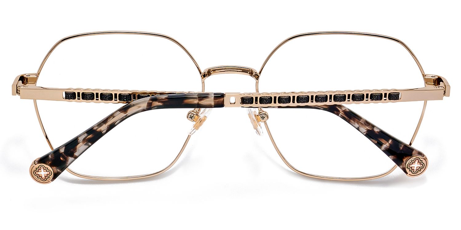 Hexagon Glasses On Round Face4