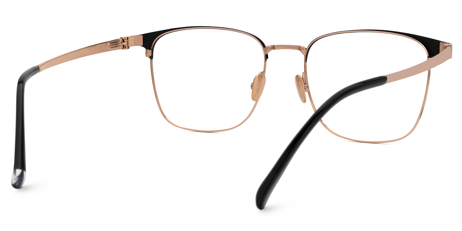 Boykai Browline Gold Glasses3