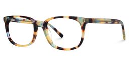Angell Tortoise Rectangle Glasses1