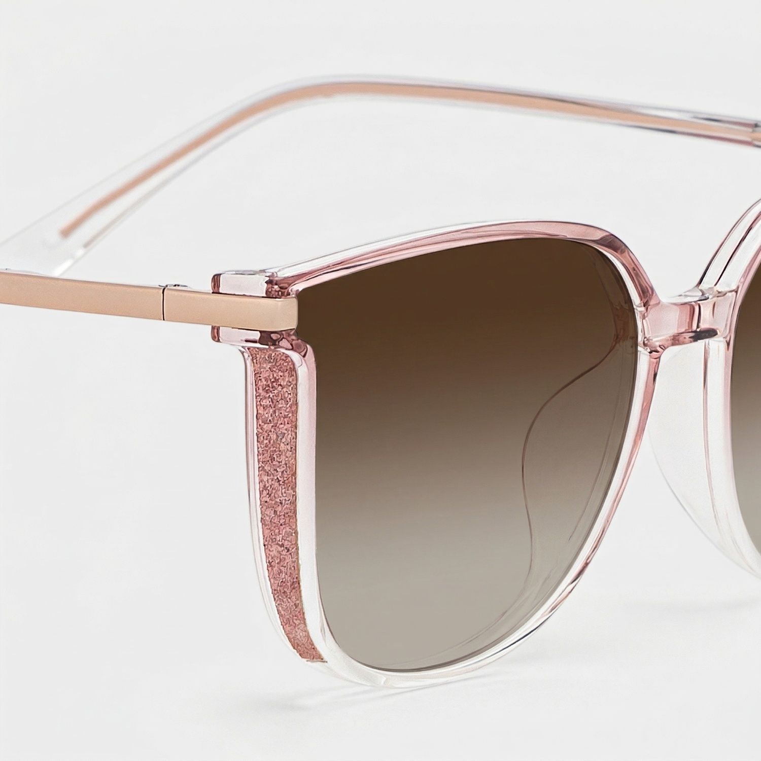 Rodz Square Pink Frame Glasses | Zeelool Optcial4