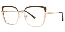 Grasso Square Two-Tone Glasses1