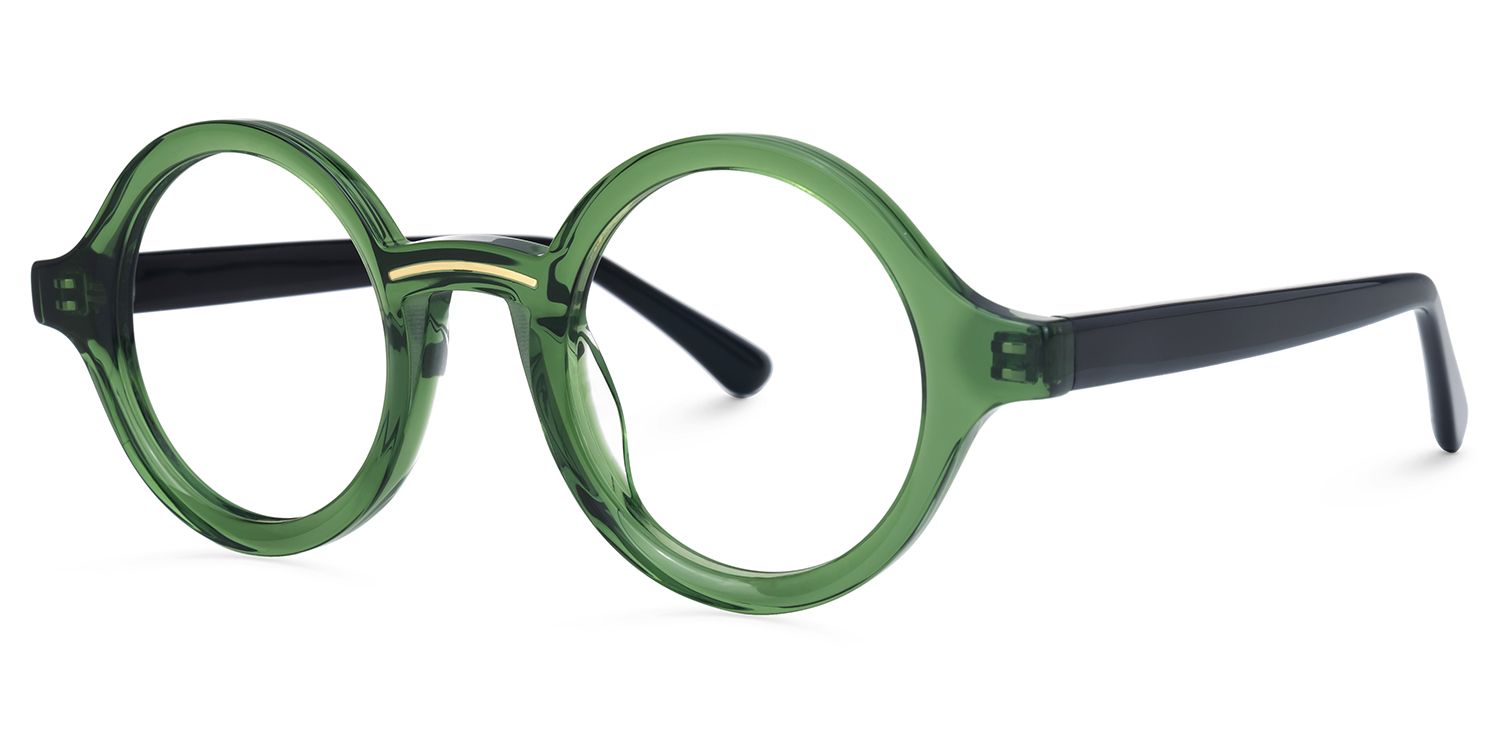 Round Netini Green Glasses deals -Zeelool Glasses1