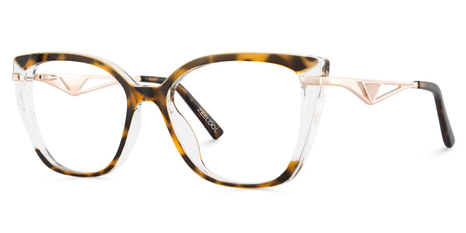 Cateye Shape Blue Light Blocking Glasses with Tortoise3