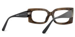 Orduno Rectangle Brown Leopard Glasses5