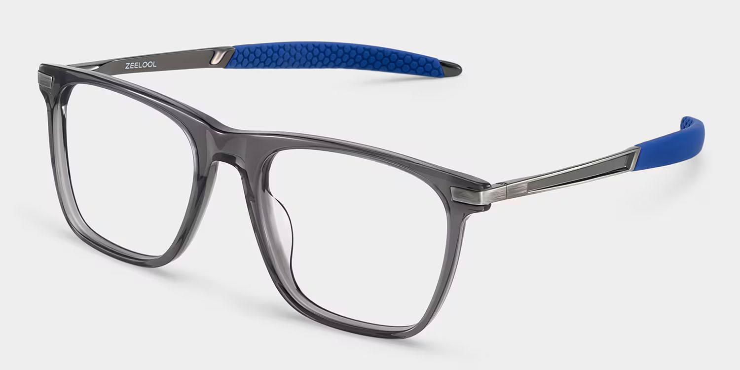 Stable Gray Frame Glasses with Rectangle Frame Online | ZEELOOL UK4