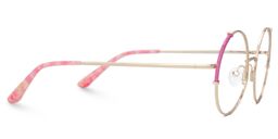Rindy Pink Round Glasses2