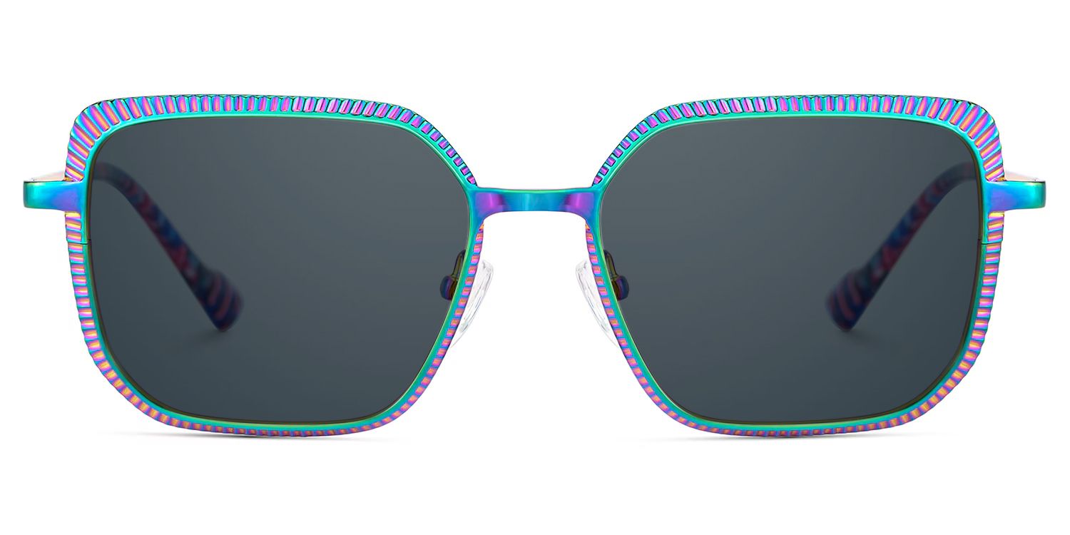 Vintage Metal Frame Glasses in Iridescent Color0