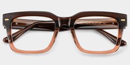 Benjamin Rectangle Two-tone Glasses2