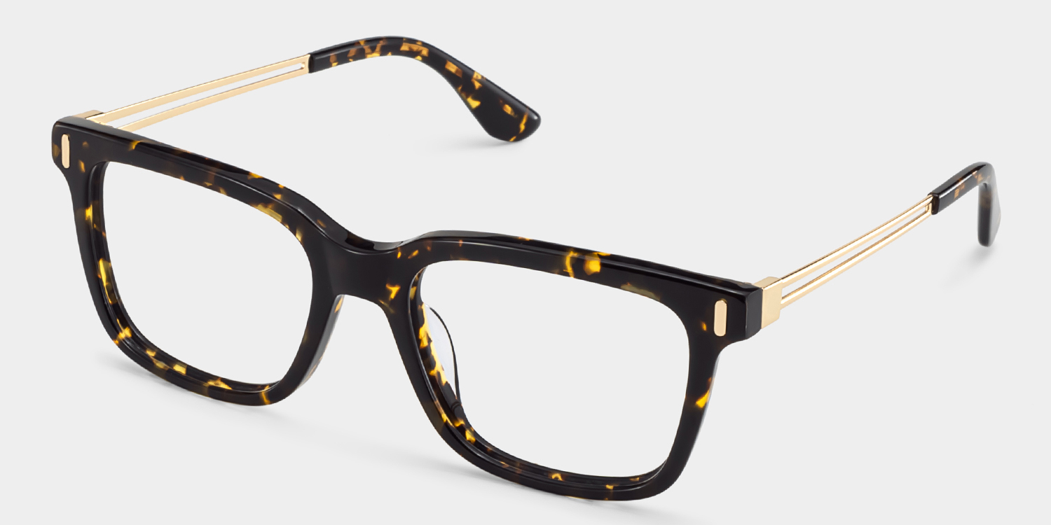 Axel Tortoise Frame Glasses with Rectangle Frame Online | ZEELOOL UK4