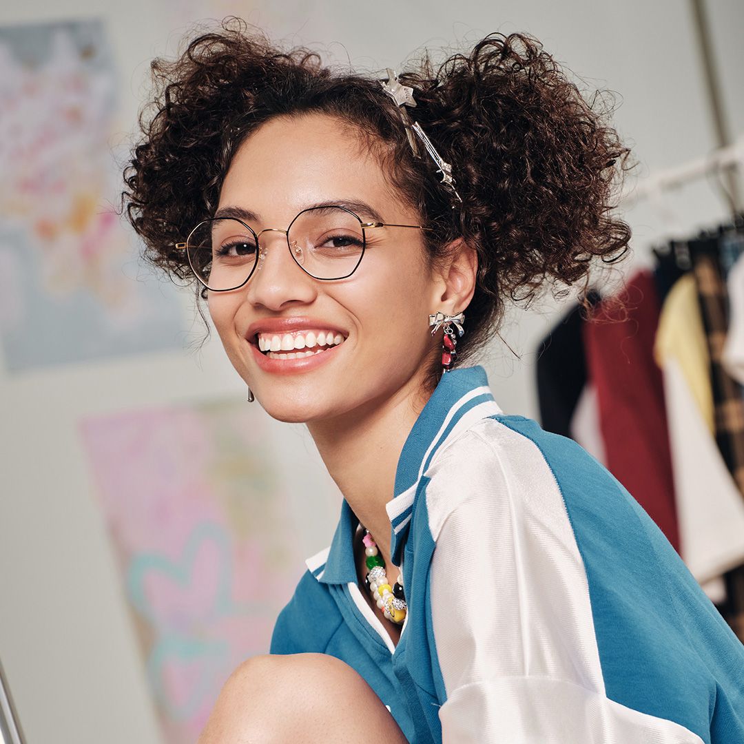 Reyes Geometric Black Glasses | ZEELOOL UK4