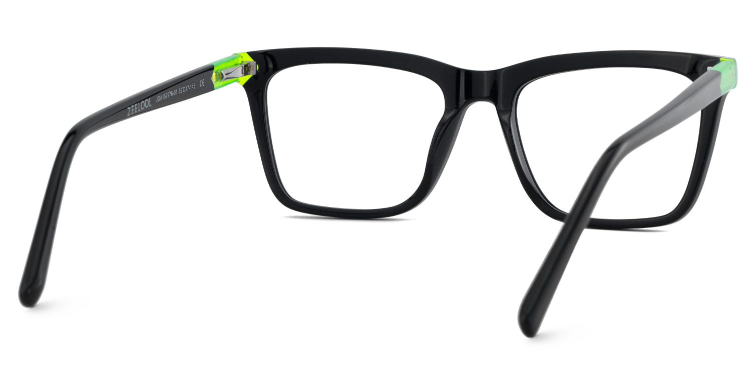 Thin Black Glasses Frame In Rectangle Shape5