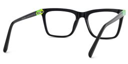 Denver Rectangle Black Glasses5