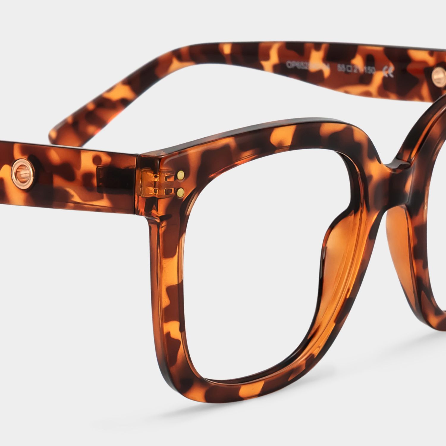 Ebony Tortoise Eyeglasses and Square Glasses Frames4