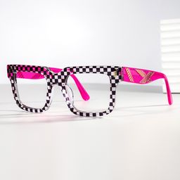 Thomason Rectangle Black Clear Glasses0