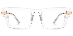 Yahia Rectangle Clear Glasses0