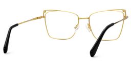 Loraine Rectangle Gold Glasses3