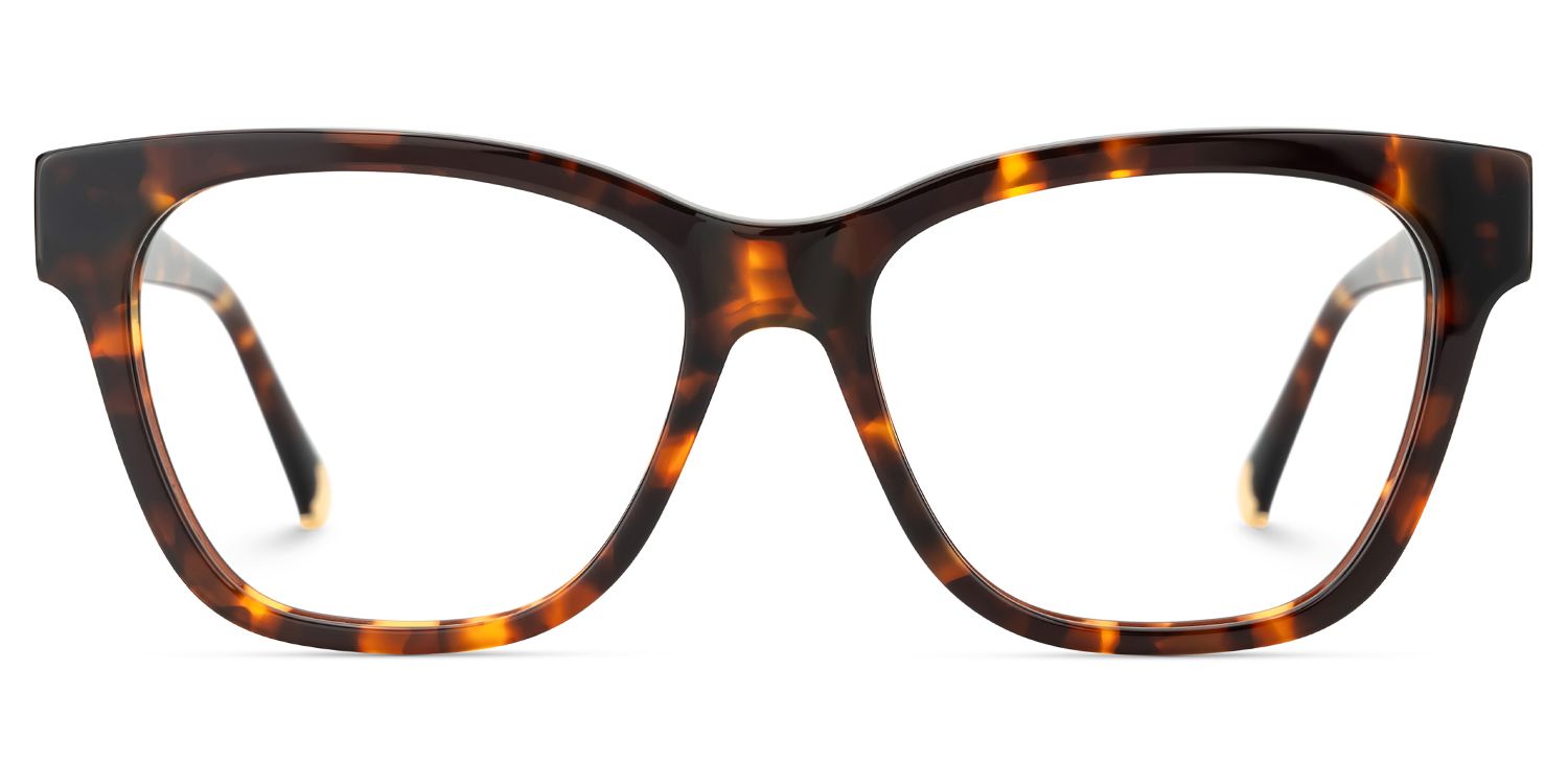 Square Tortoise Eyeglasses- Julian Acetate Frame Glasses1