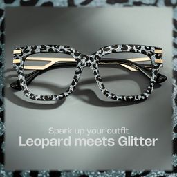 Lidia Square Gray Leopard Glasses0