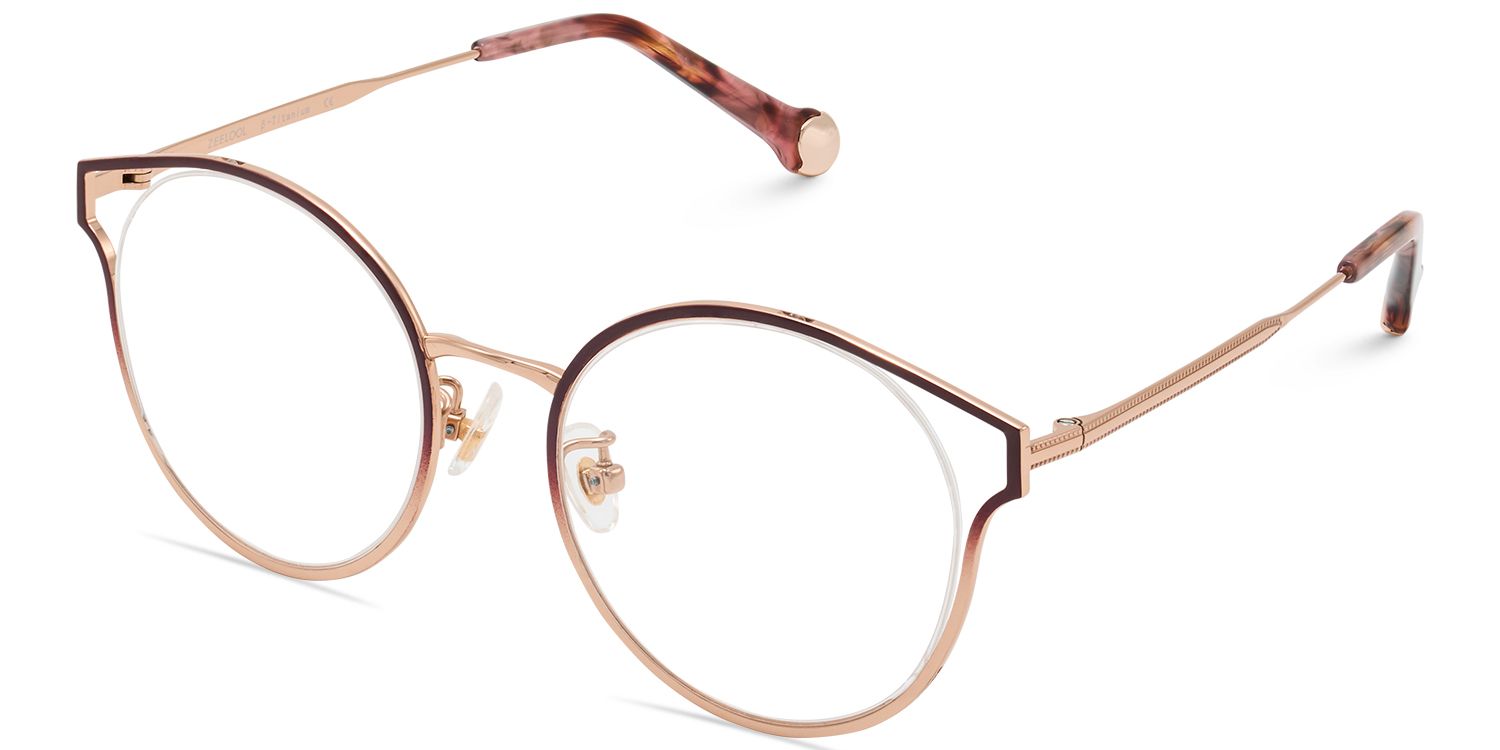 Semi Circle Glasses With Premium Metal For Women1