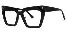 Barnes Cateye Black Glasses1