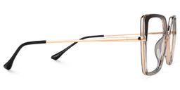 Keller Geometric Black Glasses2