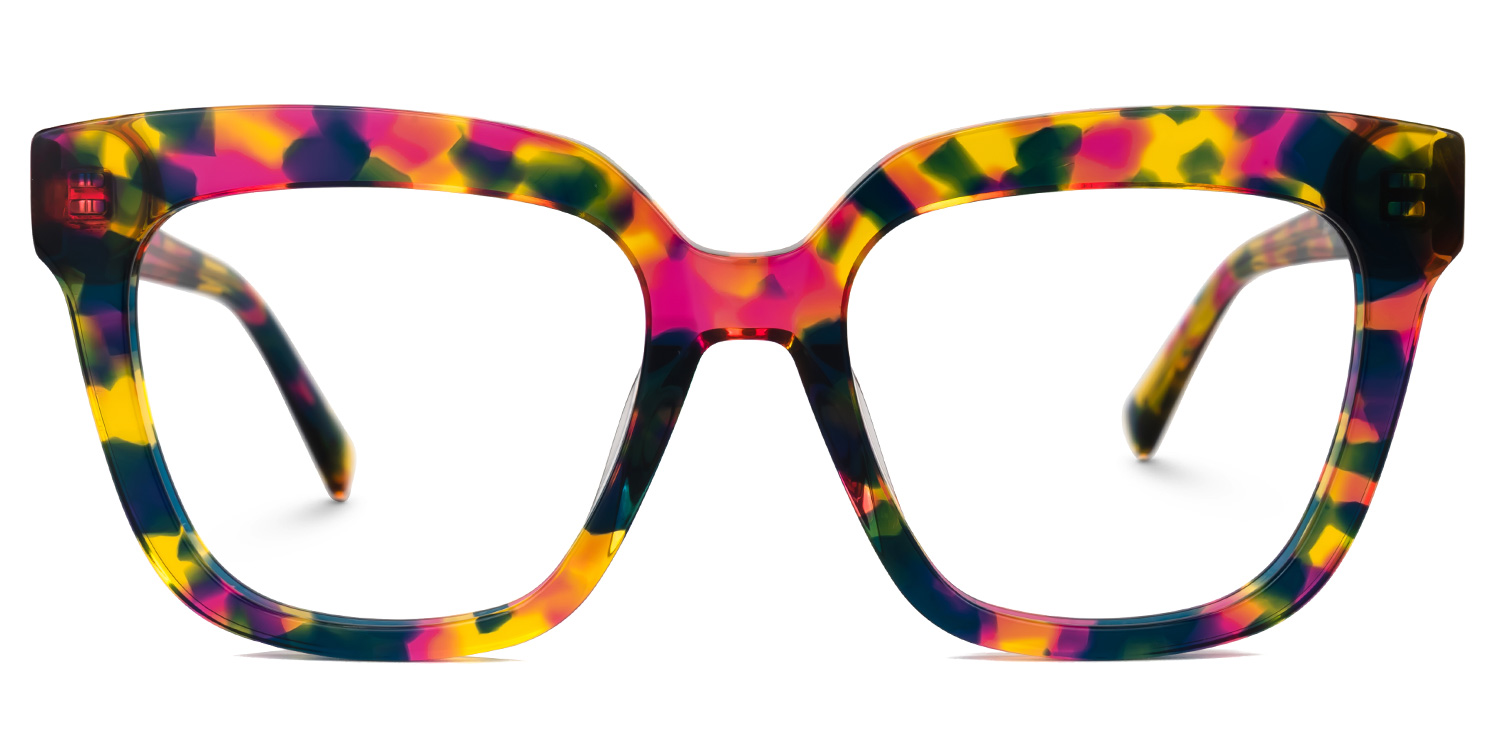 Nina Square Floral Glasses0