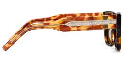 Marlowe Rectangle Tortoise Polarized Sunglasses3