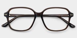 Clementine Brown Square Glasses2