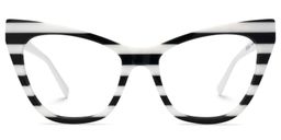 Gallant Cateye Black White Glasses0