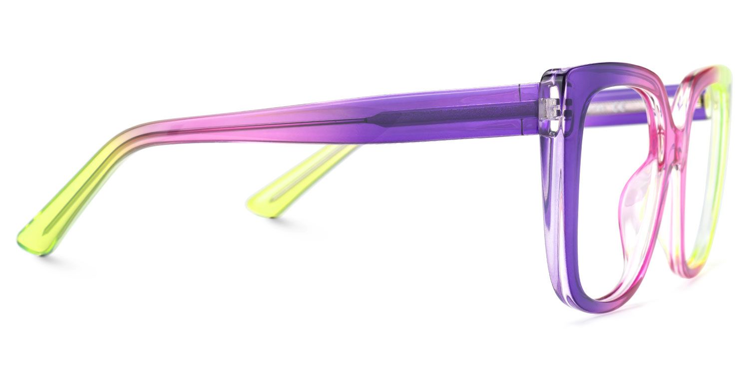 Carrero Square Eyeglasses with Bright-Multicolor Frame2