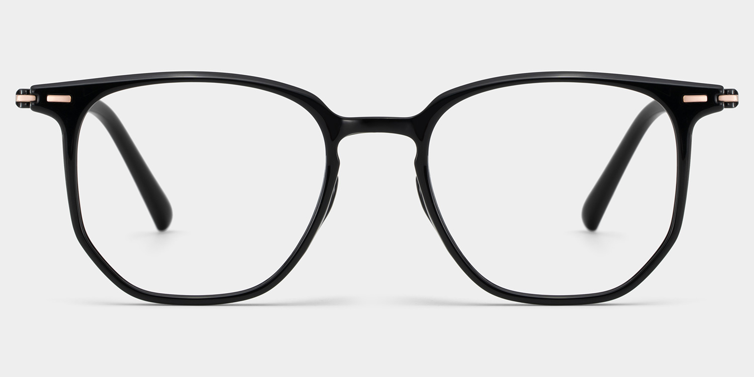 Isla Geometric Black Glasses0