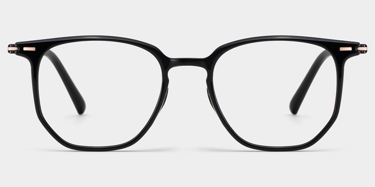 Isla Geometric Black Glasses