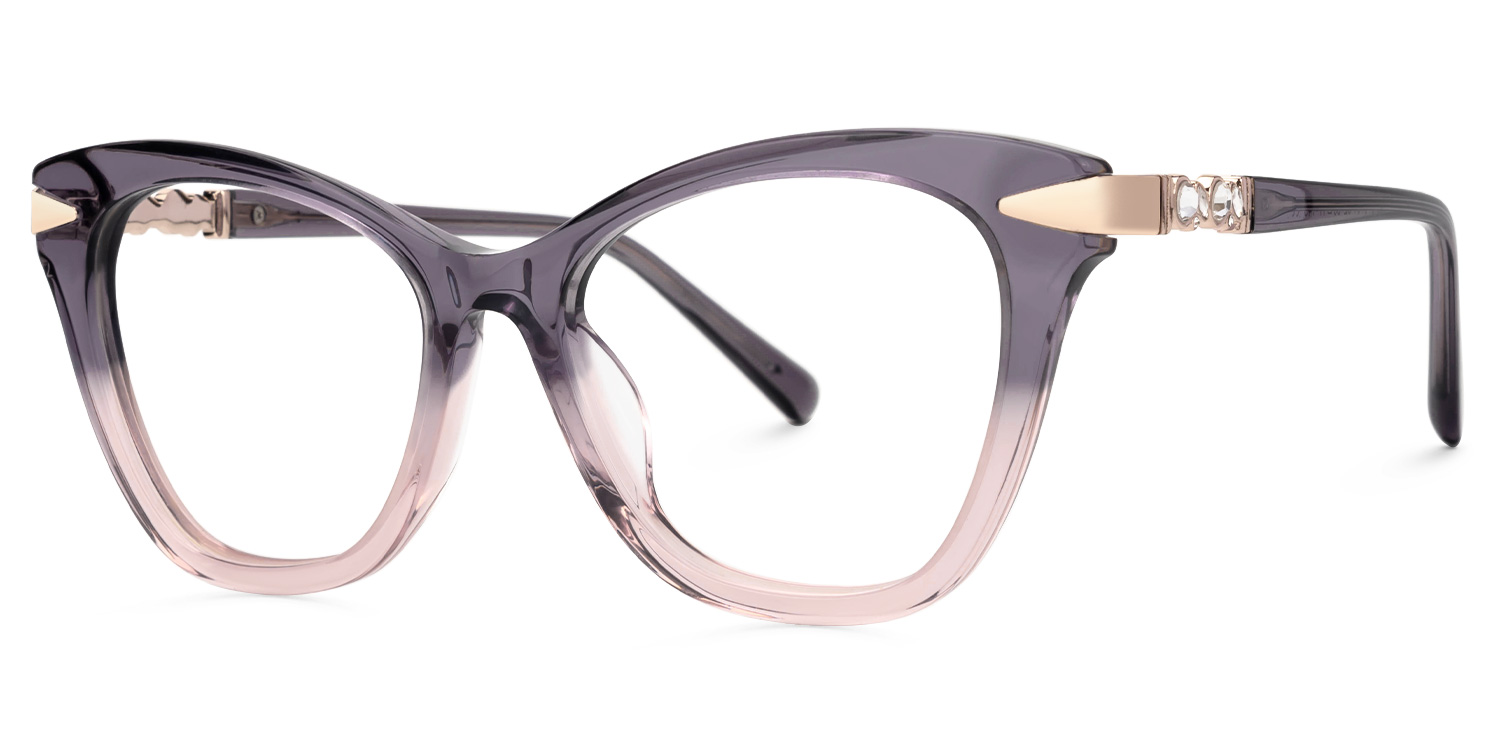 Cledus Cateye Two-Tone Glasses1