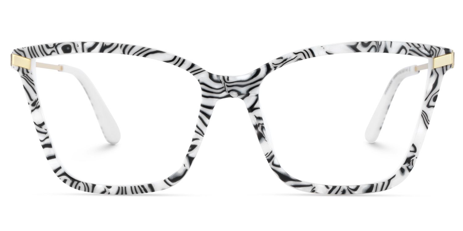 Stephens Cateye with Zebra Glasses Oversized Frames | ZEELOOL UK1