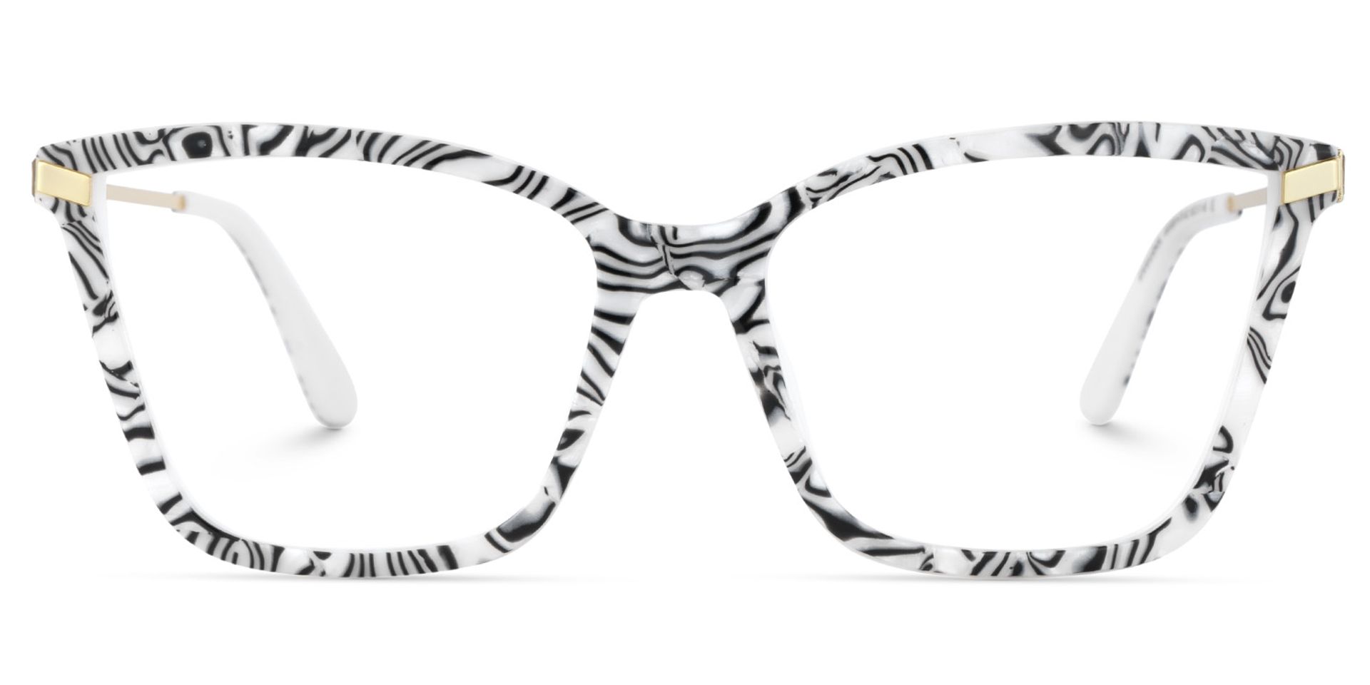 Stephens Cateye with Zebra Glasses Oversized Frames | ZEELOOL UK1