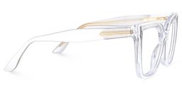 Mirta Square Clear Glasses3